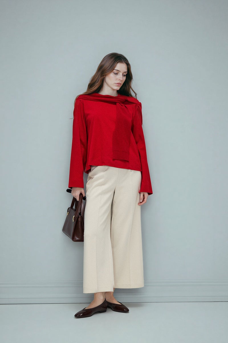 DeFacto Red Woman Regular Fit T-Shirt Cotton T-shirt Casual - Image 2